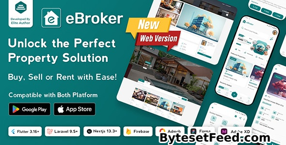 eBroker v1.1.1 - Real Estate Property Buy-Rent-Sell Flutter app with Laravel Admin Panel - nulled