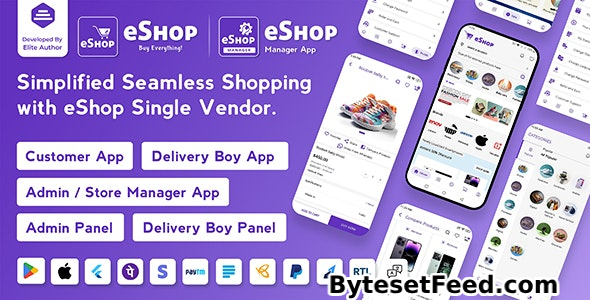 eShop v4.3.0 - eCommerce Single Vendor App - nulled