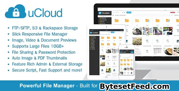 uCloud v2.1.1 - File Hosting Script - Securely Manage, Preview & Share Your Files