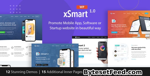 xSmart v1.2.9.4 - App Landing Page WordPress Theme in Tech Presentation, Promo Marketing & Advertising Agency